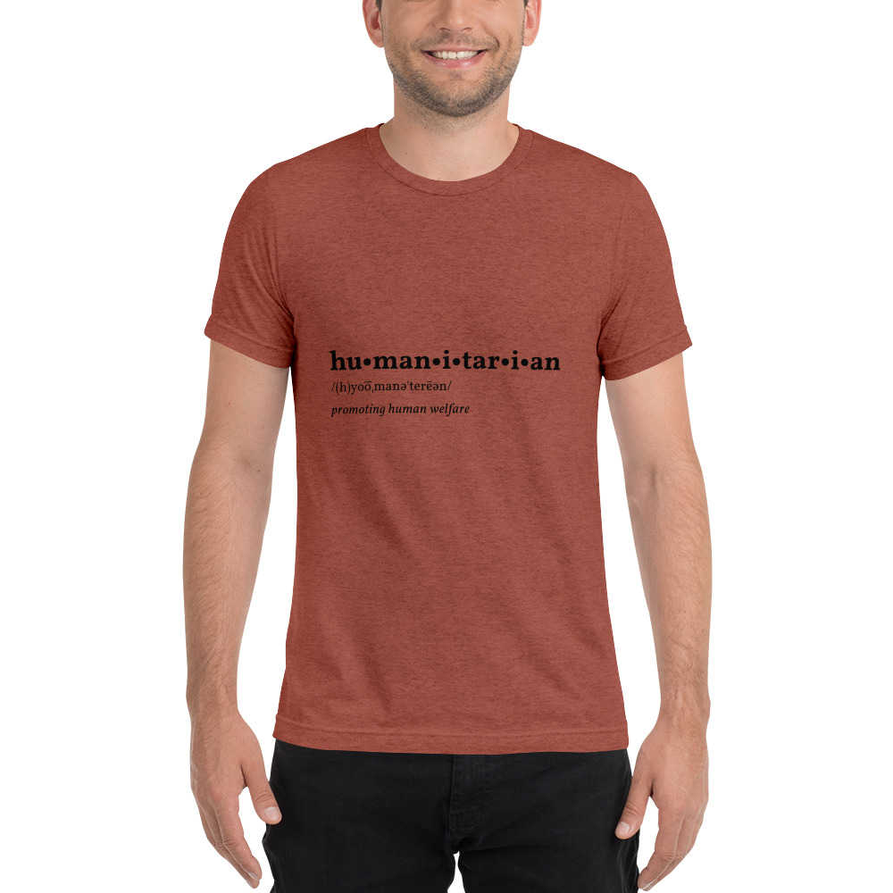 Men's Tri-blend Short Sleeve T-Shirt - Humanitarian